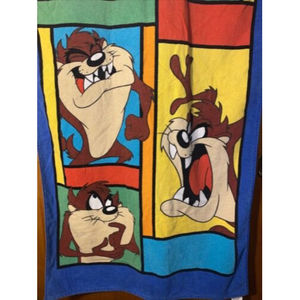 Looney Tunes Taz Beach Towel Tasmanian Devil vintage